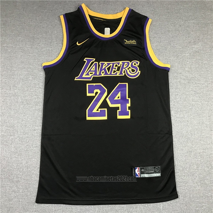 Camiseta Los Angeles Lakers Kobe Bryant #24 Earned 2020-21 Negro